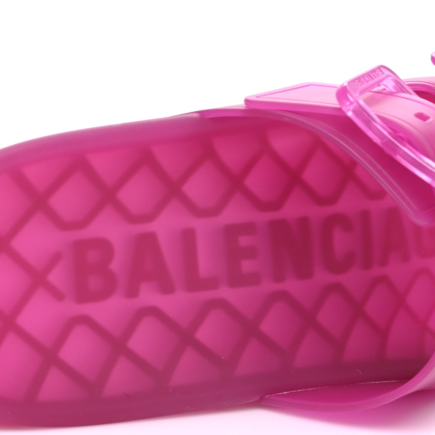 Balenciaga Technical Polyurethane Mallorca Slide Sandals 41 Pink 9 of 11