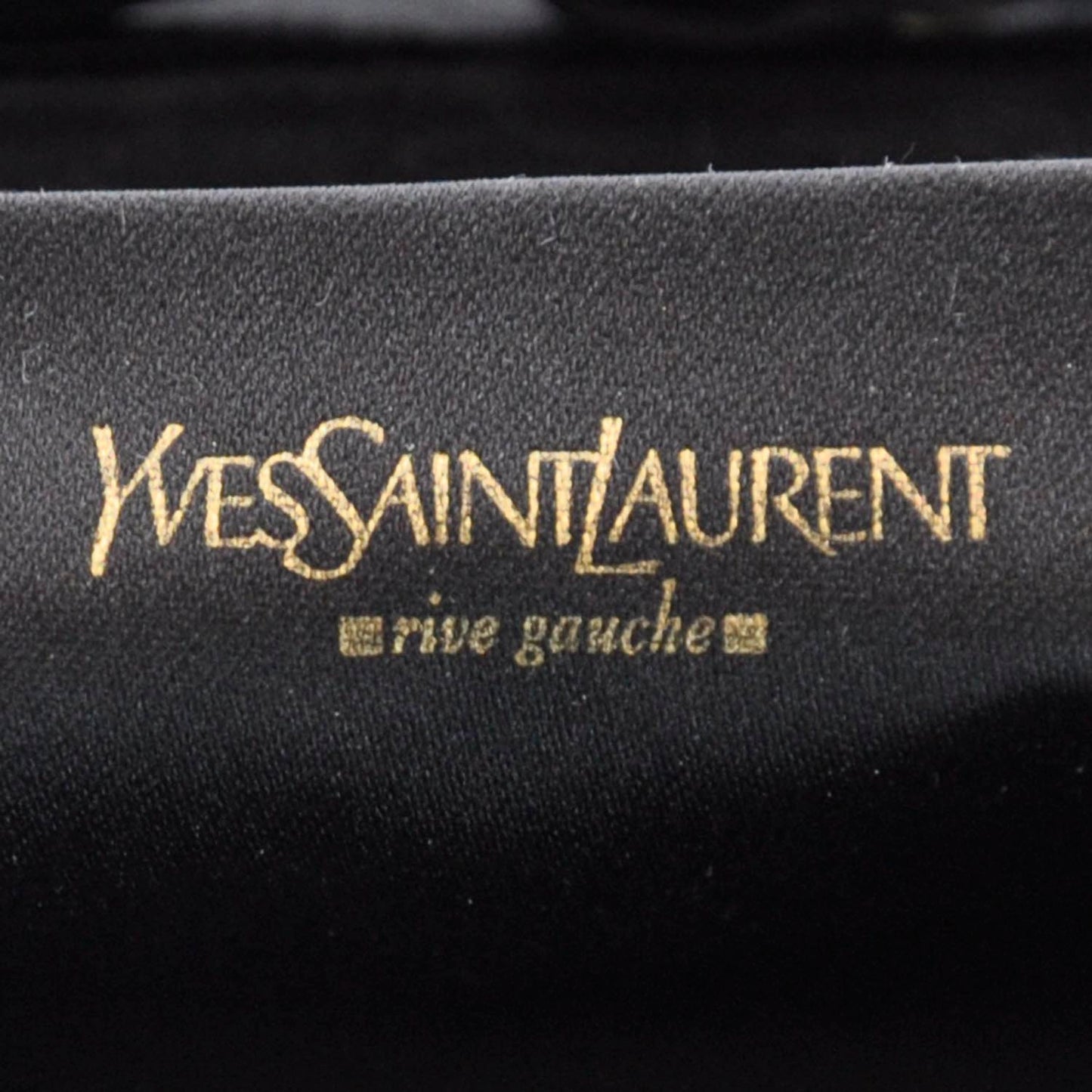 Satin Horn Evening Bag Black