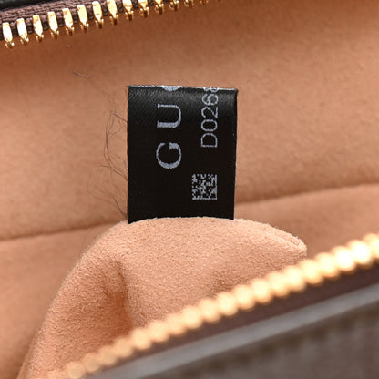 Gucci GG Supreme Monogram Web Small Ophidia Top Handle Shoulder Bag Brown 8 of 13