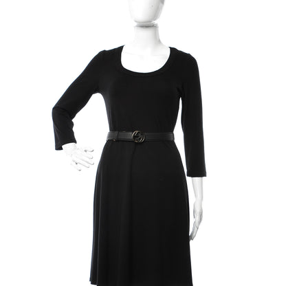 Gucci Calfskin Interlocking G Belt 120 48 Black 2 of 6
