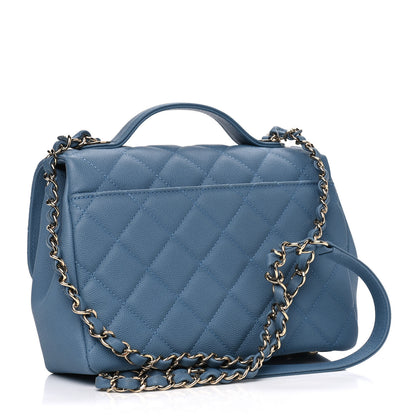 Chanel Caviar Quilted Medium Business Affinity Flap Blue 2 of 4