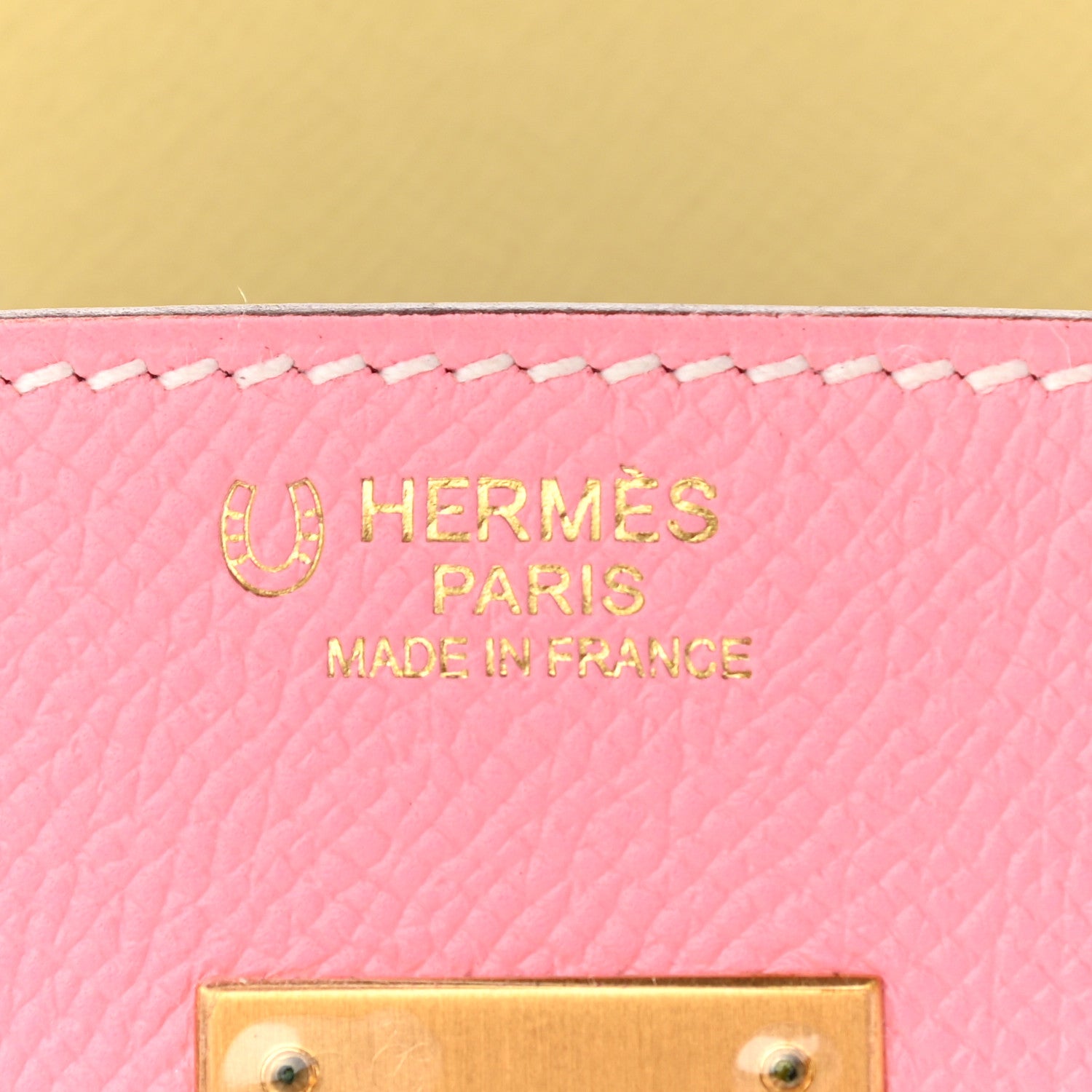 Hermes Epsom Horseshoe Birkin 30 Rose Confetti Jaune Poussin Anemone 6 of 10