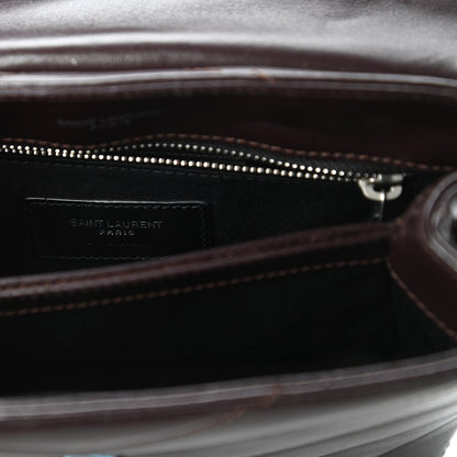 Saint Laurent Calfskin Y Quilted Monogram Toy Loulou Monogram Crossbody Bag Black Tulipe 8 of 10