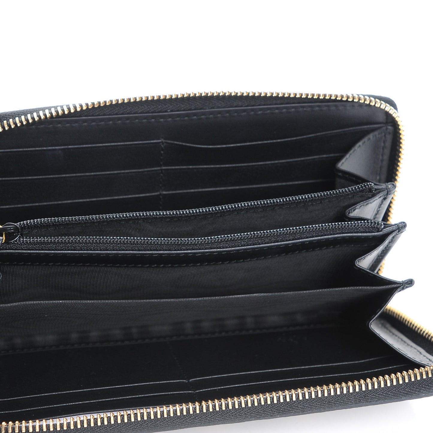 GG Supreme Monogram Bees Zip Around Wallet