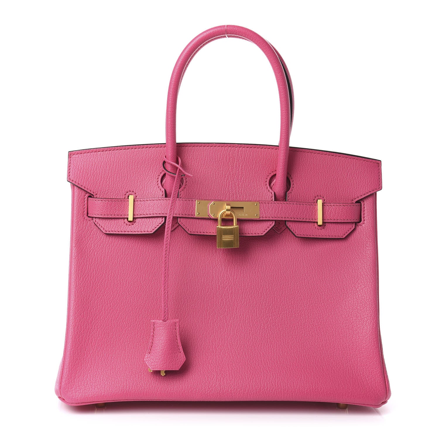 Hermes Chevre Mysore Horseshoe Birkin 30 Rose Tyrien Ultraviolet 1 of 35