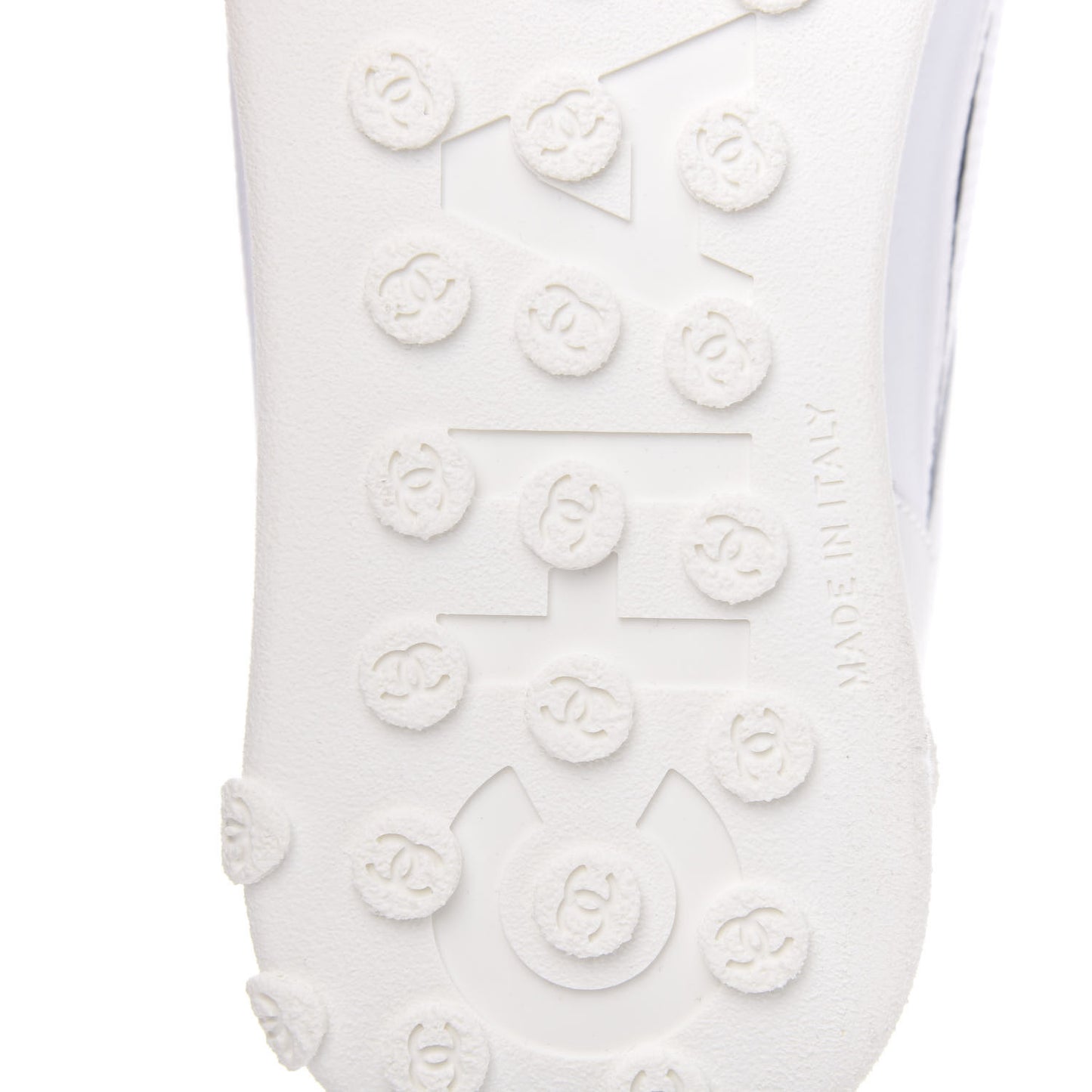 Calfskin Mesh Lycra Womens Logo High Top Sneakers 38 White