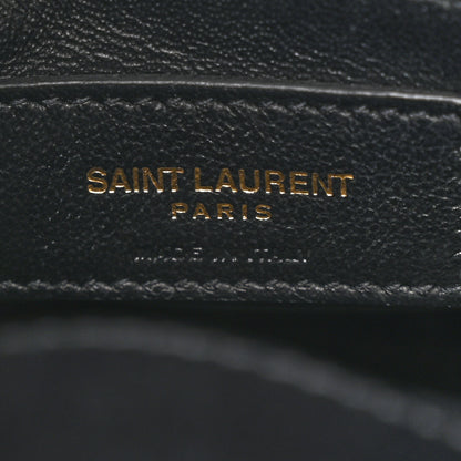 Saint Laurent Smooth Calfskin Manhattan Nano Shopper Tote Black 6 of 14