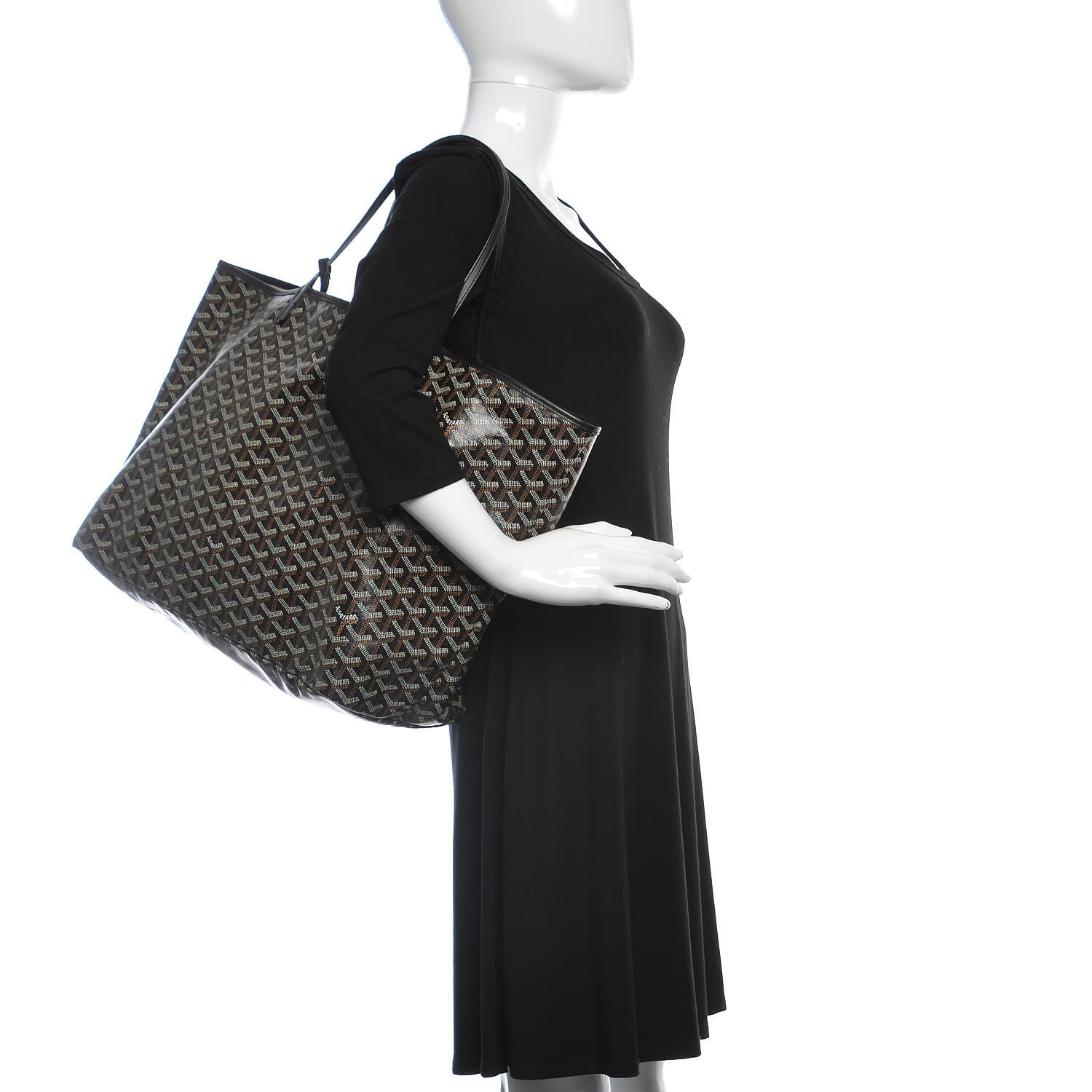 Goyard Goyardine Saint Louis GM Black 2 of 11