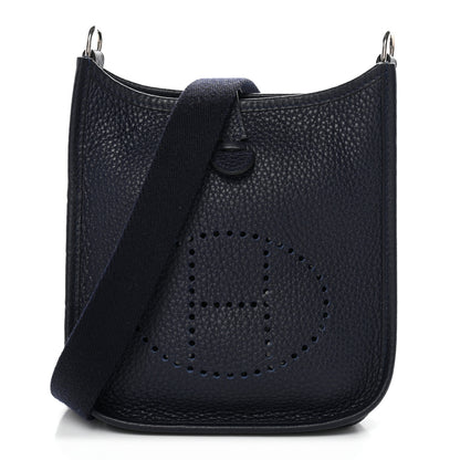 Hermes Taurillon Clemence Evelyne TPM Bleu Nuit 1 of 11