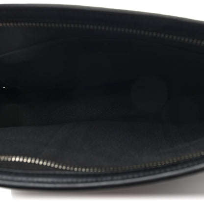 Gucci GG Supreme Monogram Selleria Calfskin Web New Web Cosmetic Case Black 5 of 7