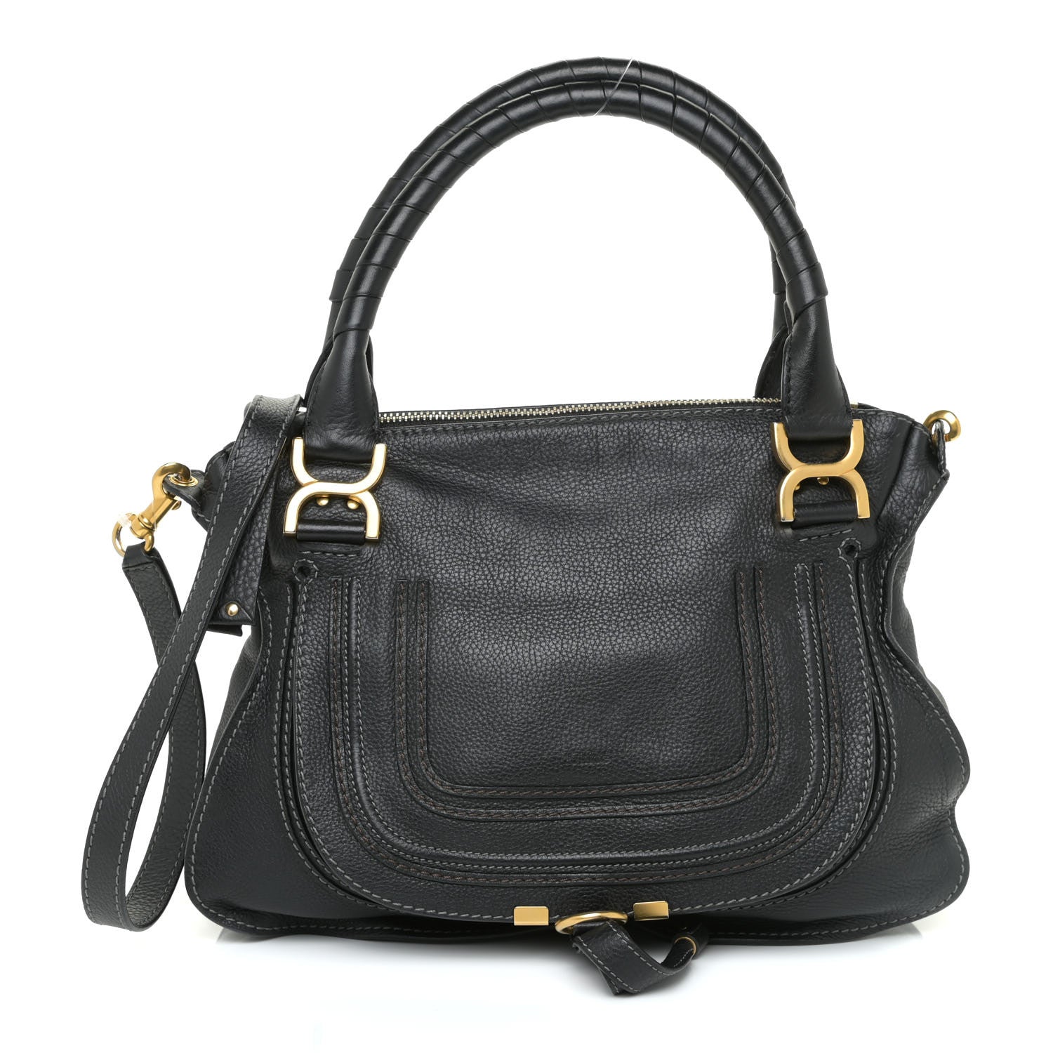 Chloe Calfskin Medium Marcie Satchel Black 1 of 14