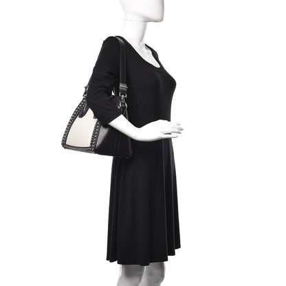 Givenchy Calfskin Small Studded Bi-Color Antigona Black White 3 of 13