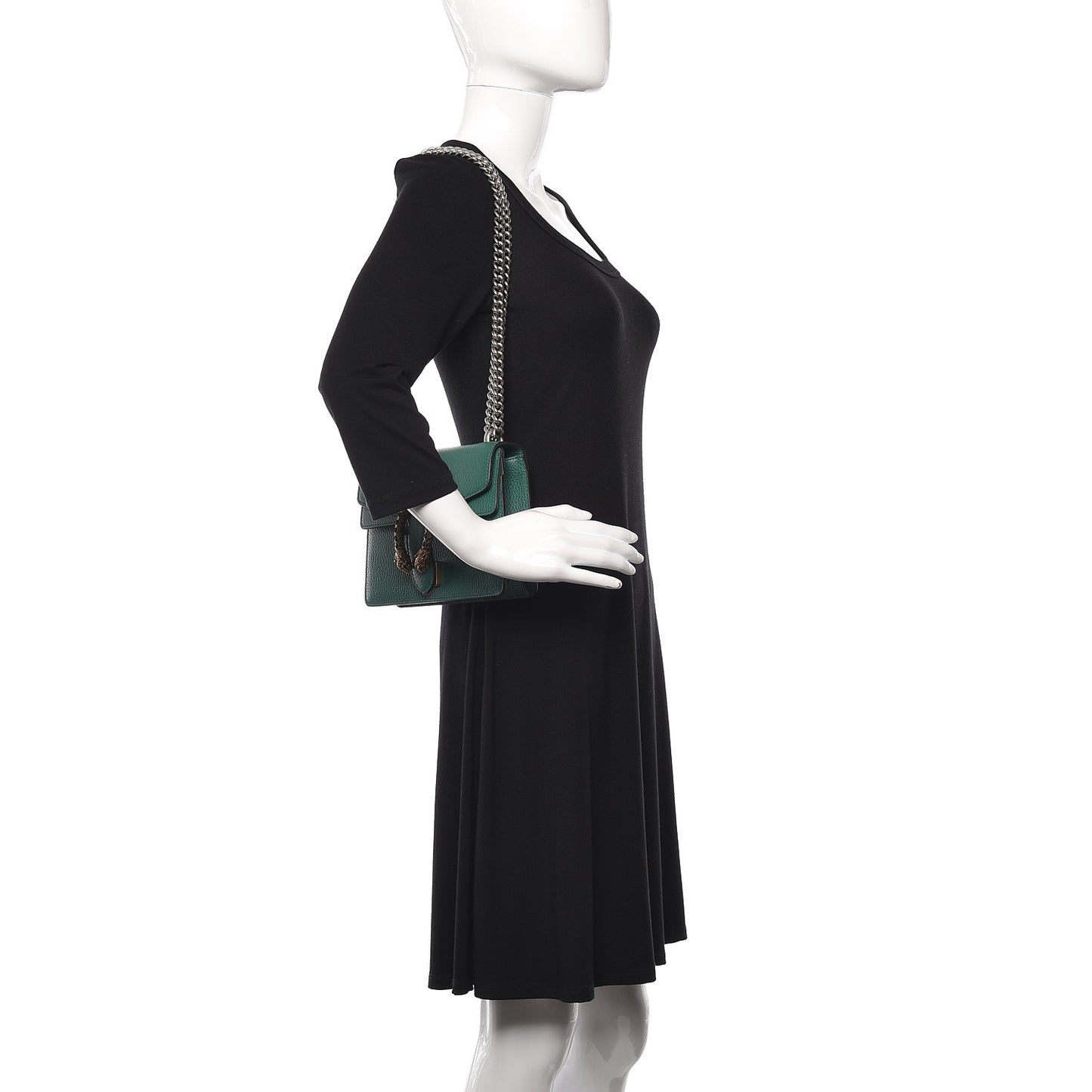 Calfskin Mini Dionysus Shoulder Bag Emerald