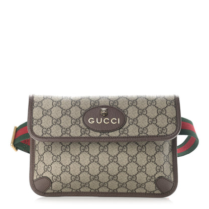 Gucci GG Supreme Monogram Neo Vintage Web Belt Bag Brown 1 of 10