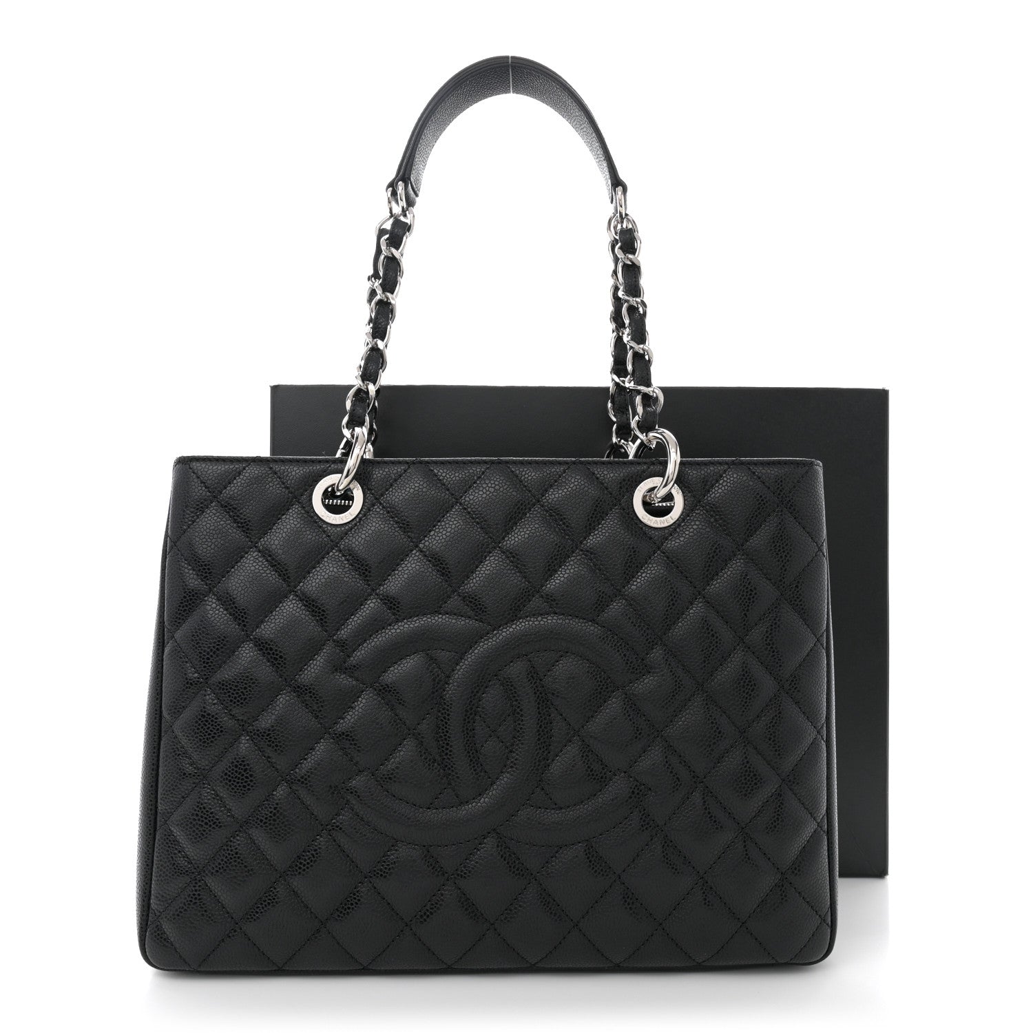 Chanel Caviar Quilted Grand Shopping Tote GST Black 13 of 13
