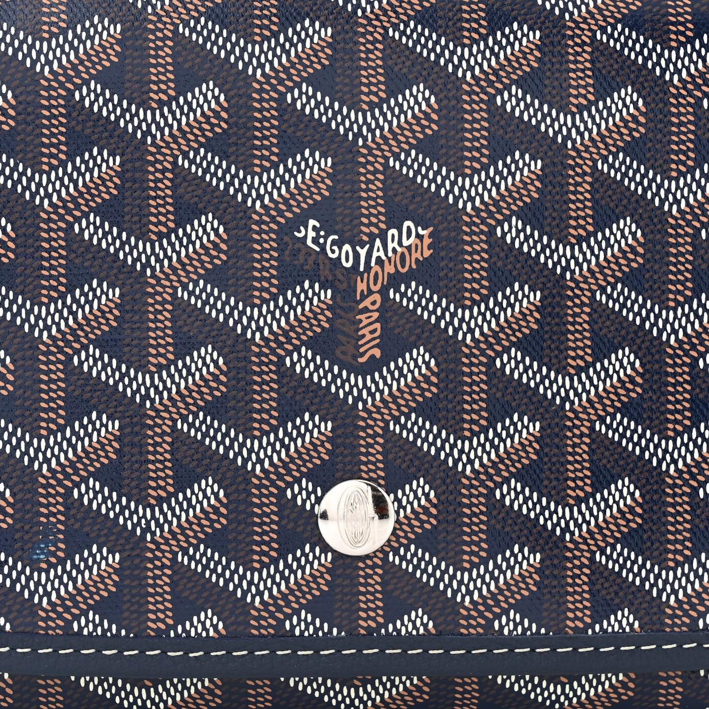 Goyardine Plumet Wallet Clutch Navy