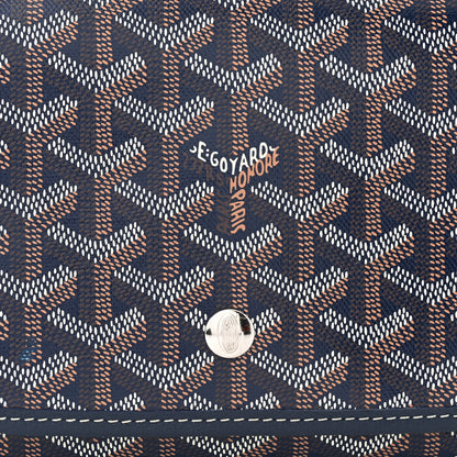 Goyard Goyardine Plumet Wallet Clutch Navy 9 of 11