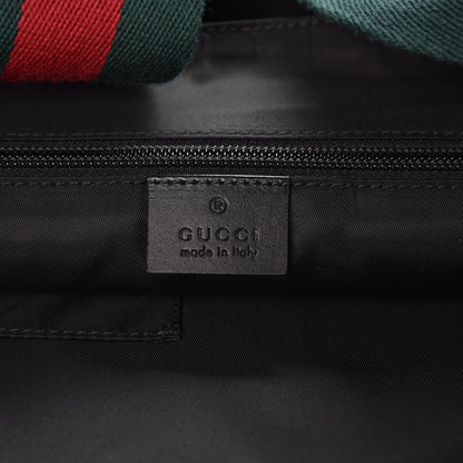 Gucci Techno Canvas Web Large Flap Messenger Bag Black 6 of 9