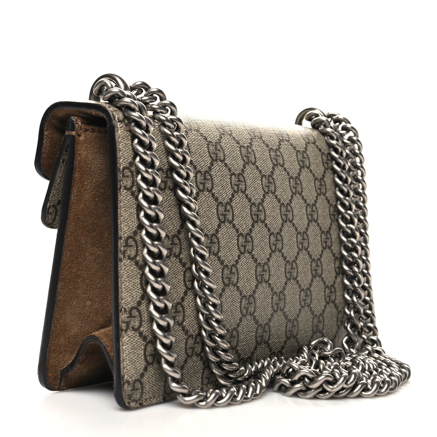 Gucci GG Supreme Monogram Small Dionysus Shoulder Bag Taupe 3 of 11
