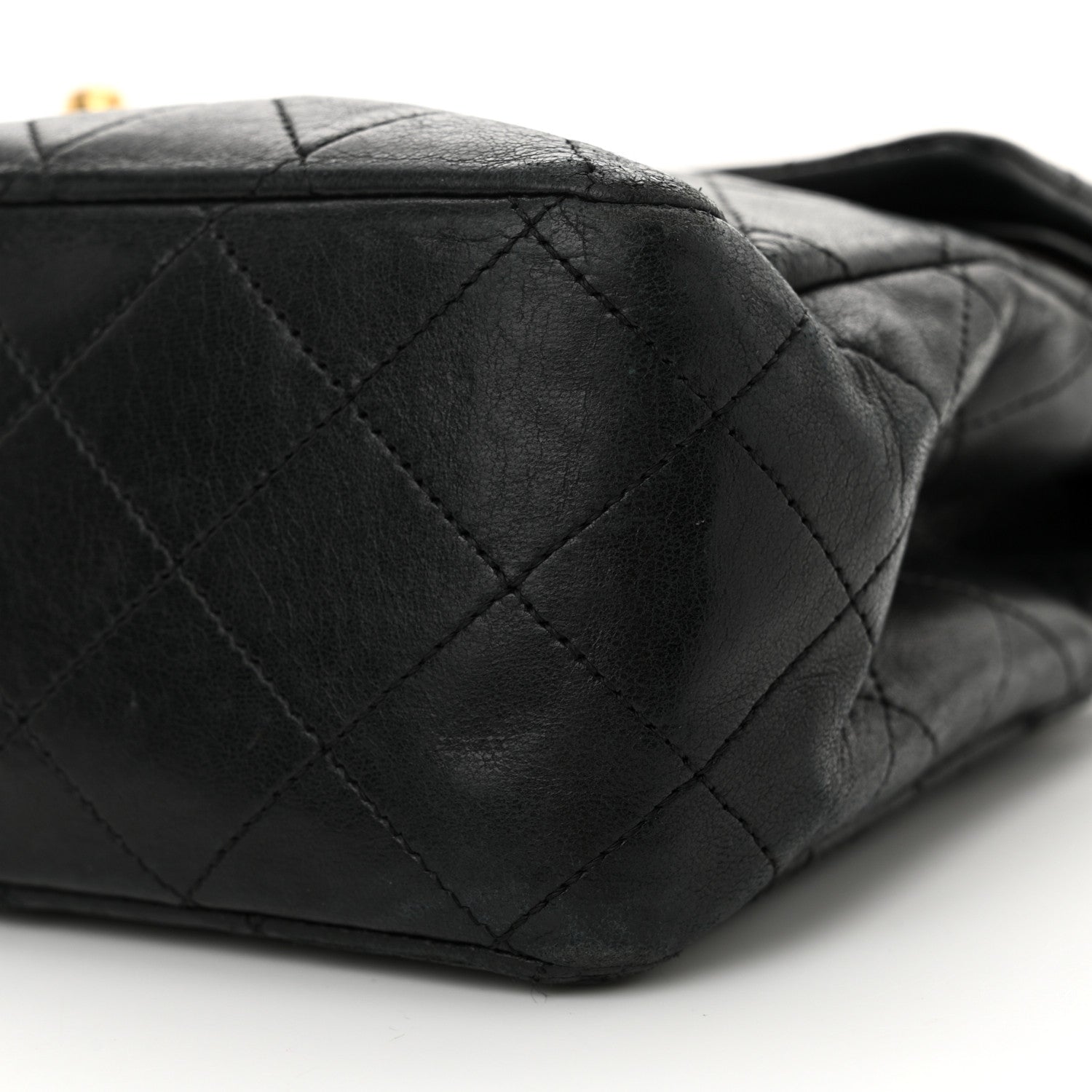 Chanel Lambskin Quilted Medium Double Flap Black 10 of 15