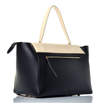 Celine Smooth Calfskin Small Bi-Color Belt Bag Black Cream 3 of 9