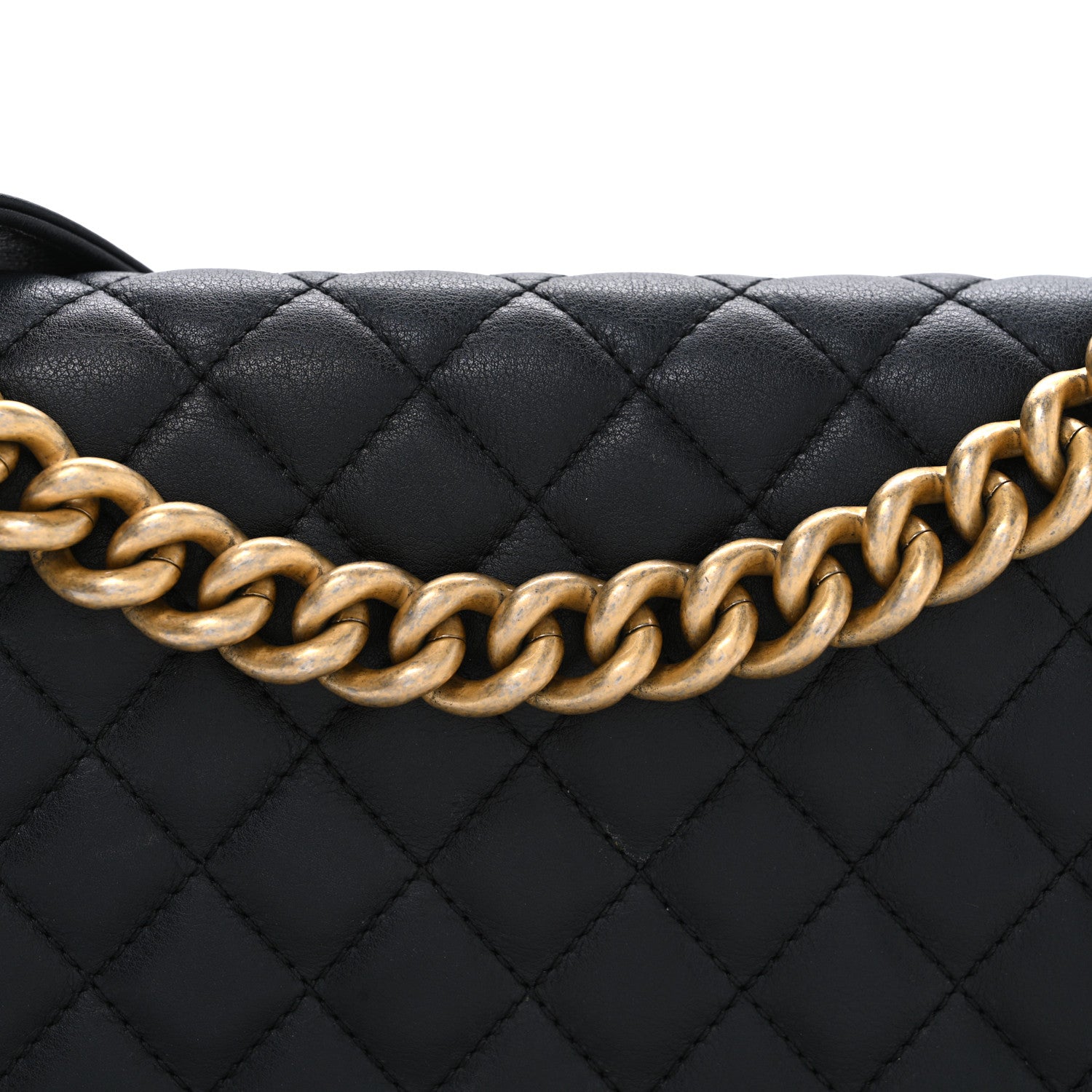 Chanel Lambskin Quilted Medium Boy Flap Black 8 of 12