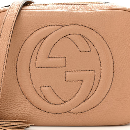 Gucci Pebbled Calfskin Small Soho Disco Bag Camelia 8 of 10