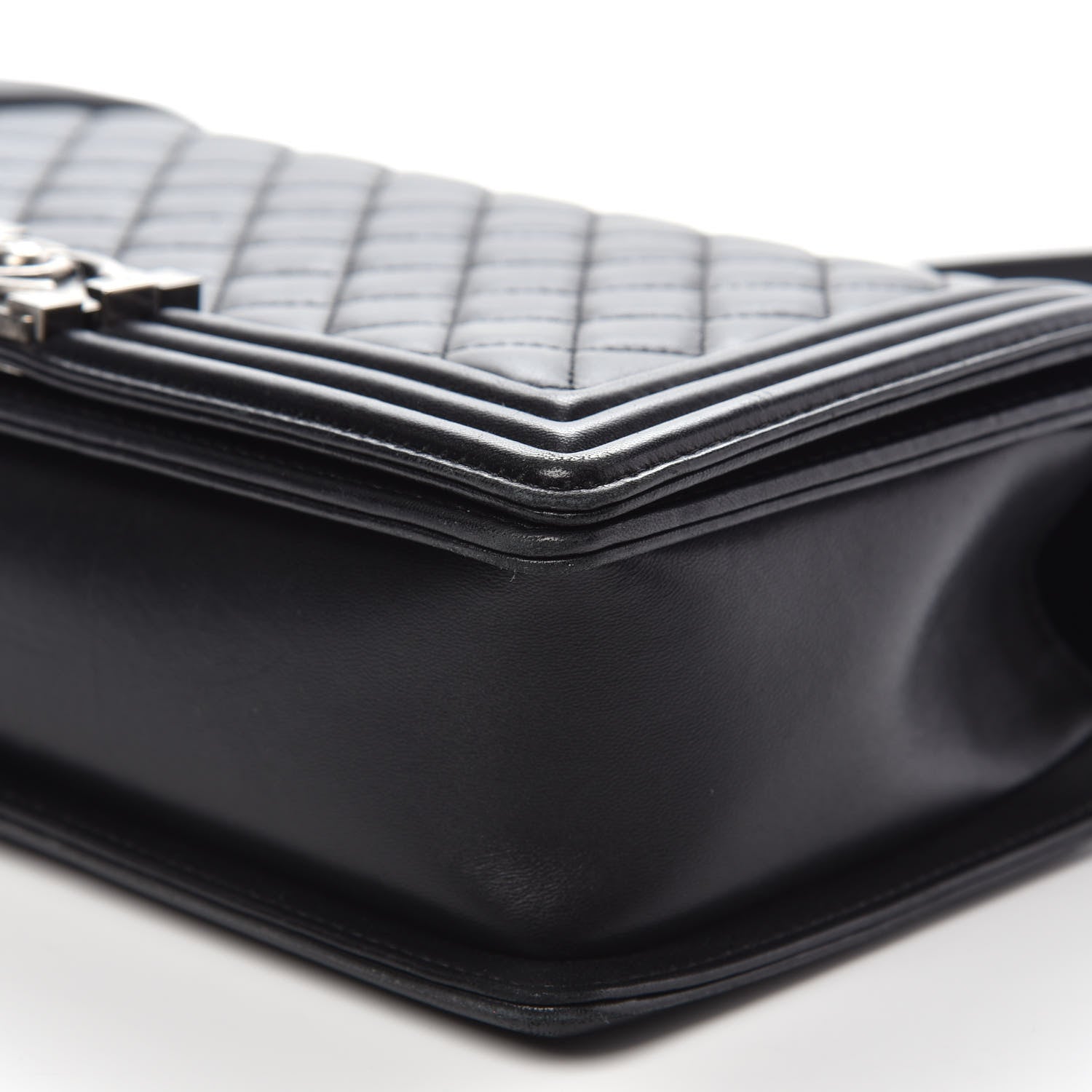 Chanel Lambskin Quilted New Medium Boy Flap Black 11 of 15