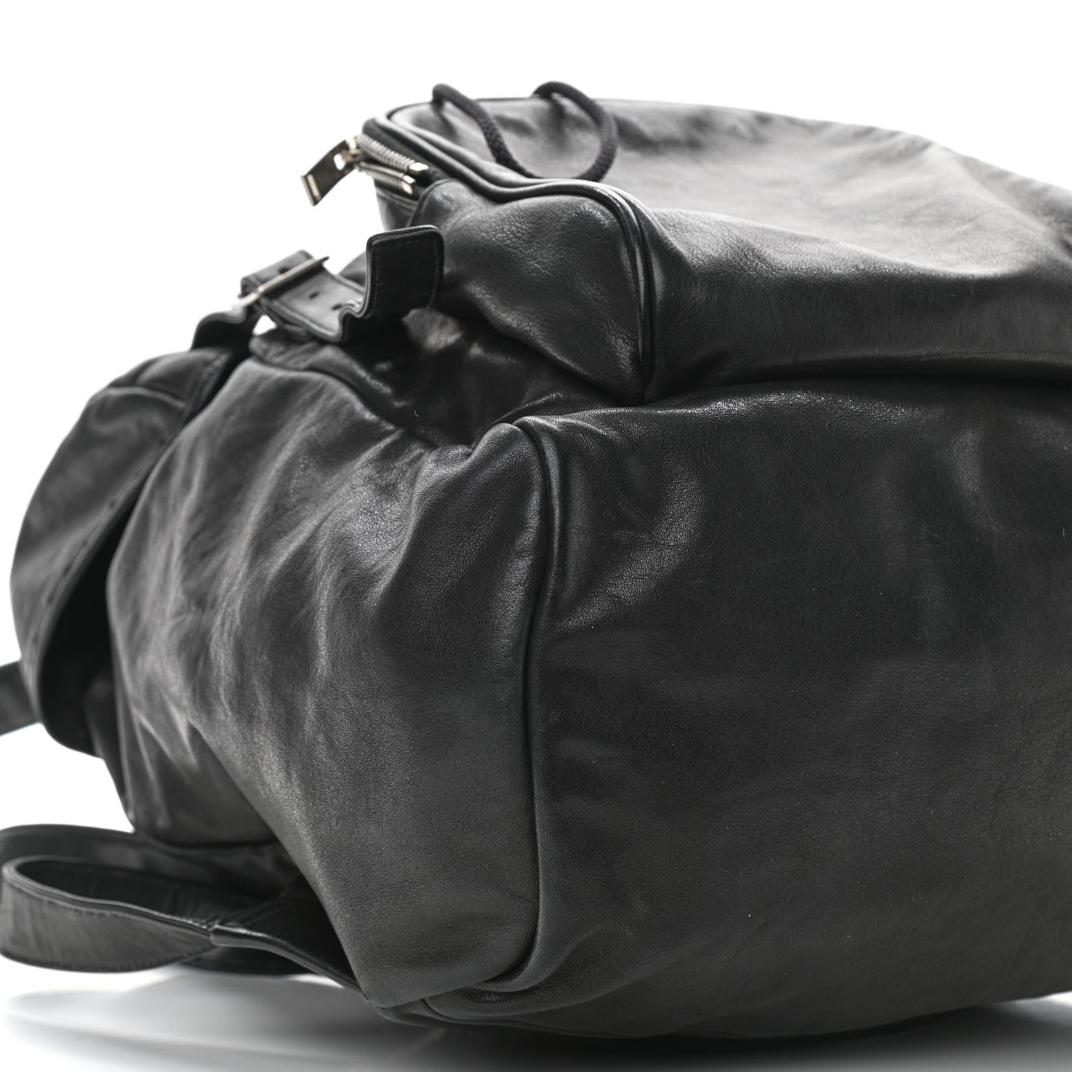 Saint Laurent Calfskin Delave Backpack Black 9 of 11