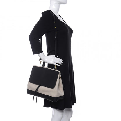 Mansur Gavriel Canvas Calfskin Lady Bag Creme Black 2 of 9