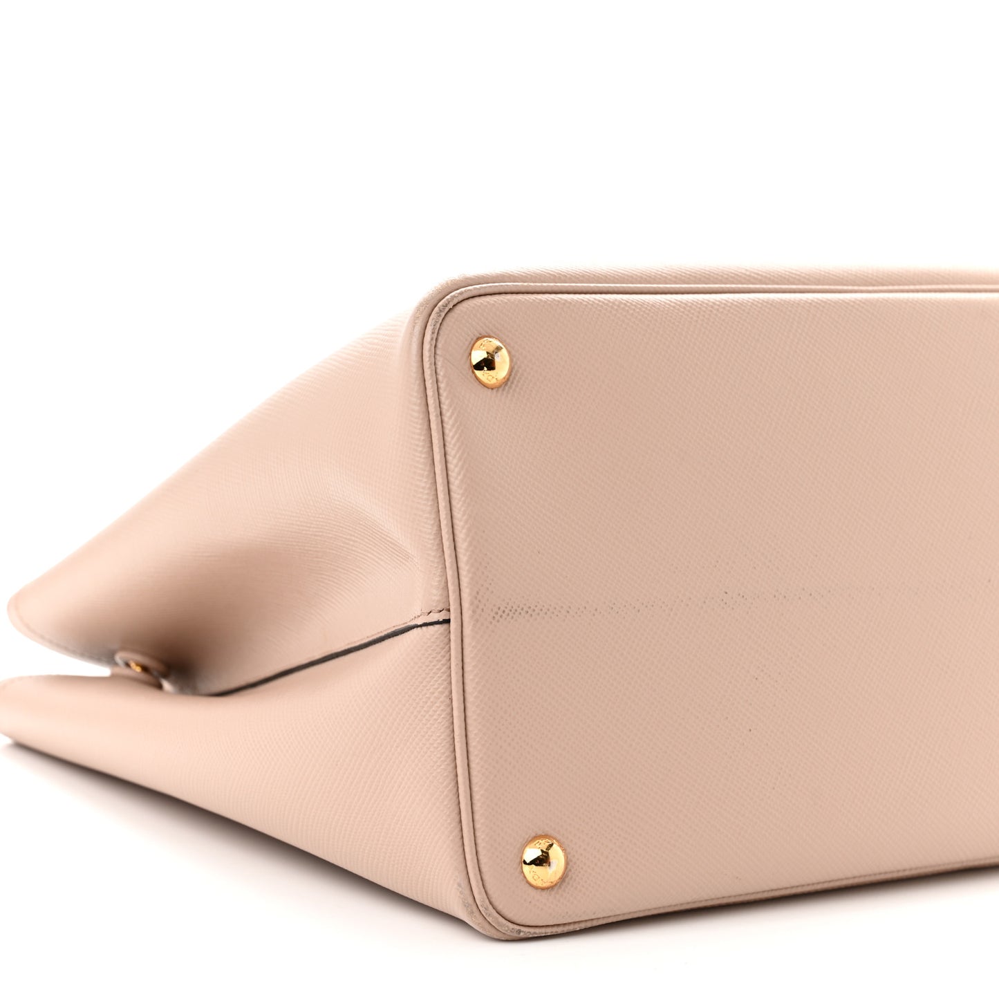 Saffiano Cuir Large Double Bag Cammeo