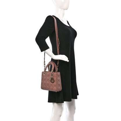 Christian Dior Lambskin Cannage Small My ABCDior Lady Dior Fard 2 of 8