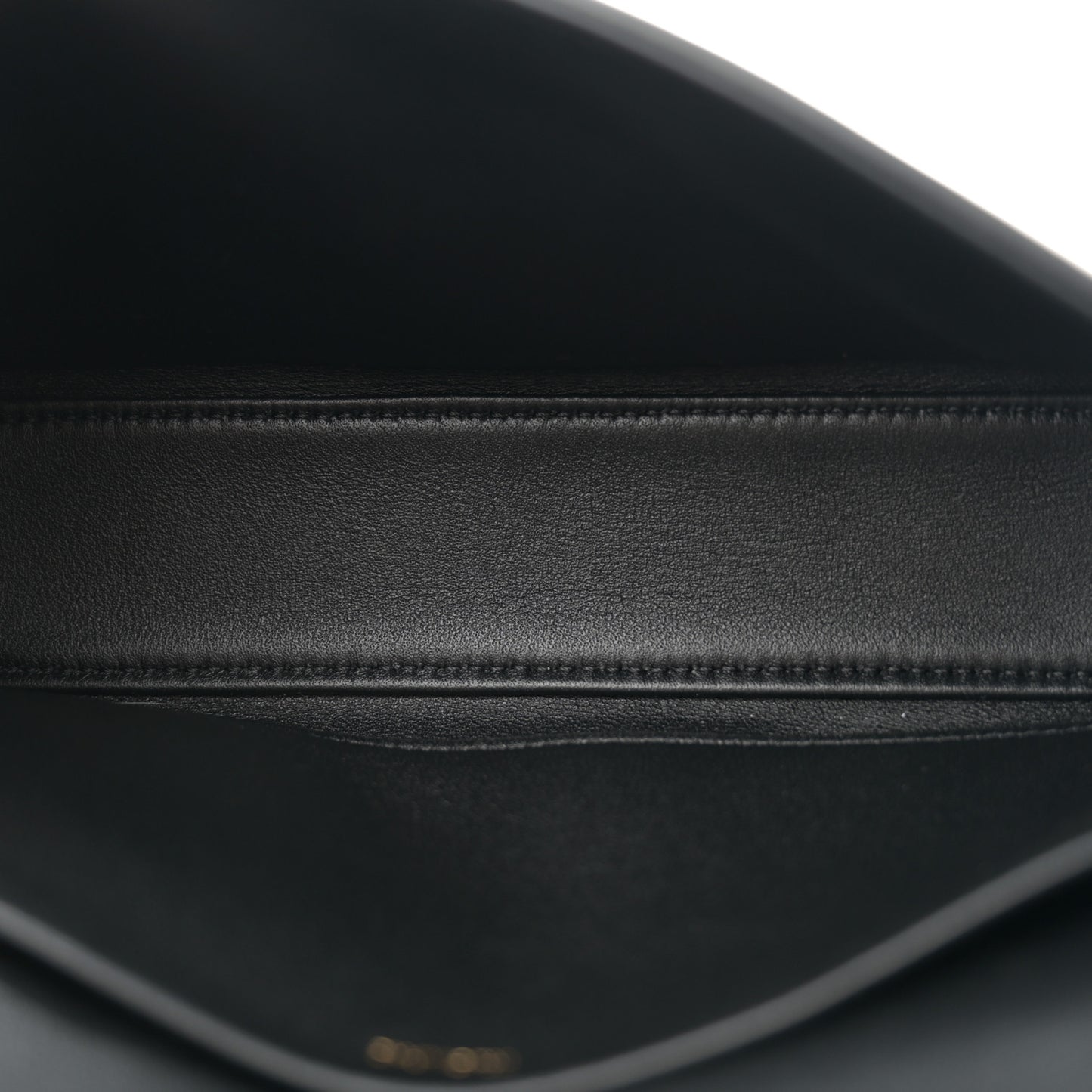 Shiny Calfskin Triomphe Chain Shoulder Bag Black