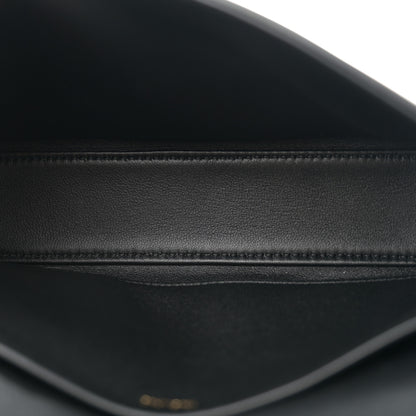 Celine Shiny Calfskin Triomphe Chain Shoulder Bag Black 5 of 11