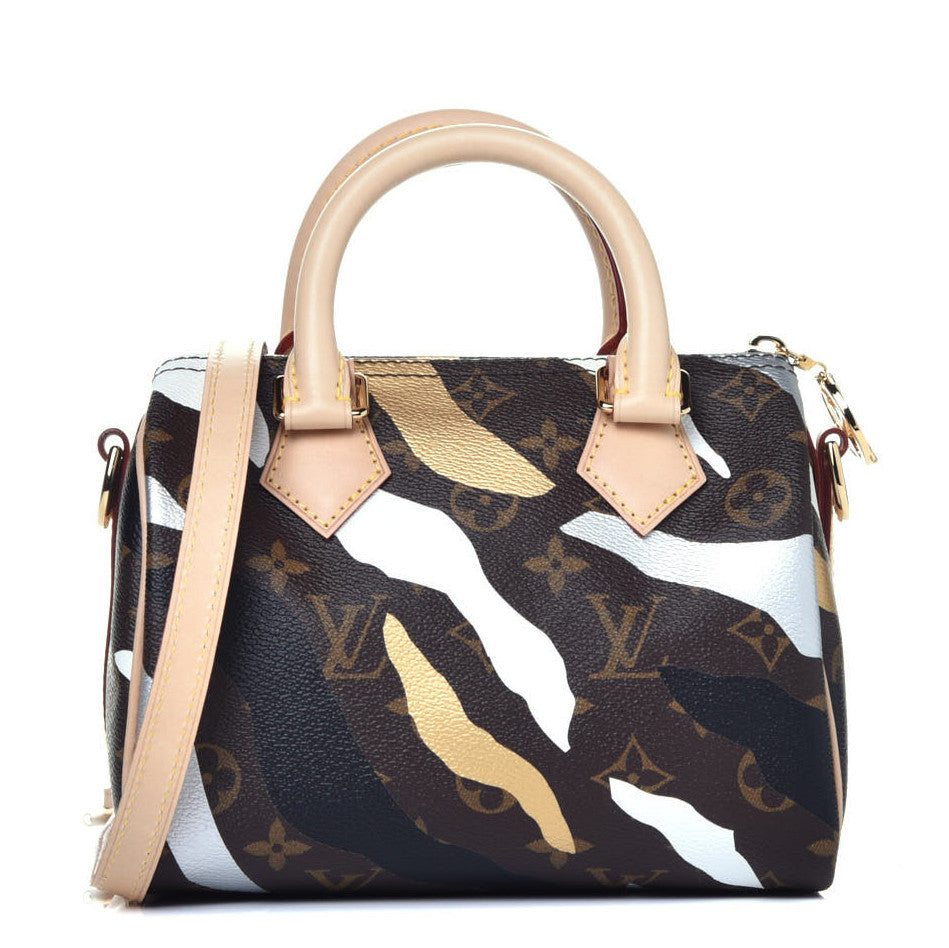 X LOL Monogram Speedy BB Gold Silver