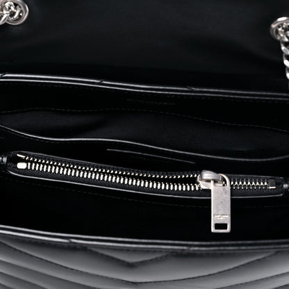 Saint Laurent Calfskin Y Quilted Monogram Small Loulou Chain Satchel Black 10 of 10