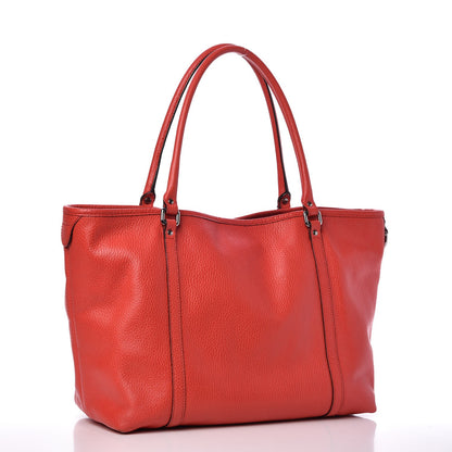 Gucci Pebbled Calfskin Medium Joy Tote Red 3 of 11