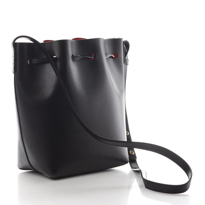 Mansur Gavriel Calfskin Mini Bucket Bag Black Flamma 3 of 11