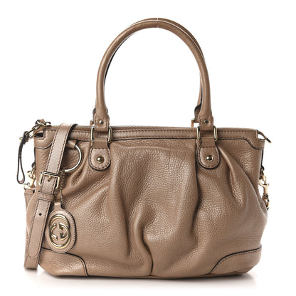 Gucci Metallic Calfskin Medium Sukey Top Handle Bag Pink 1 of 17