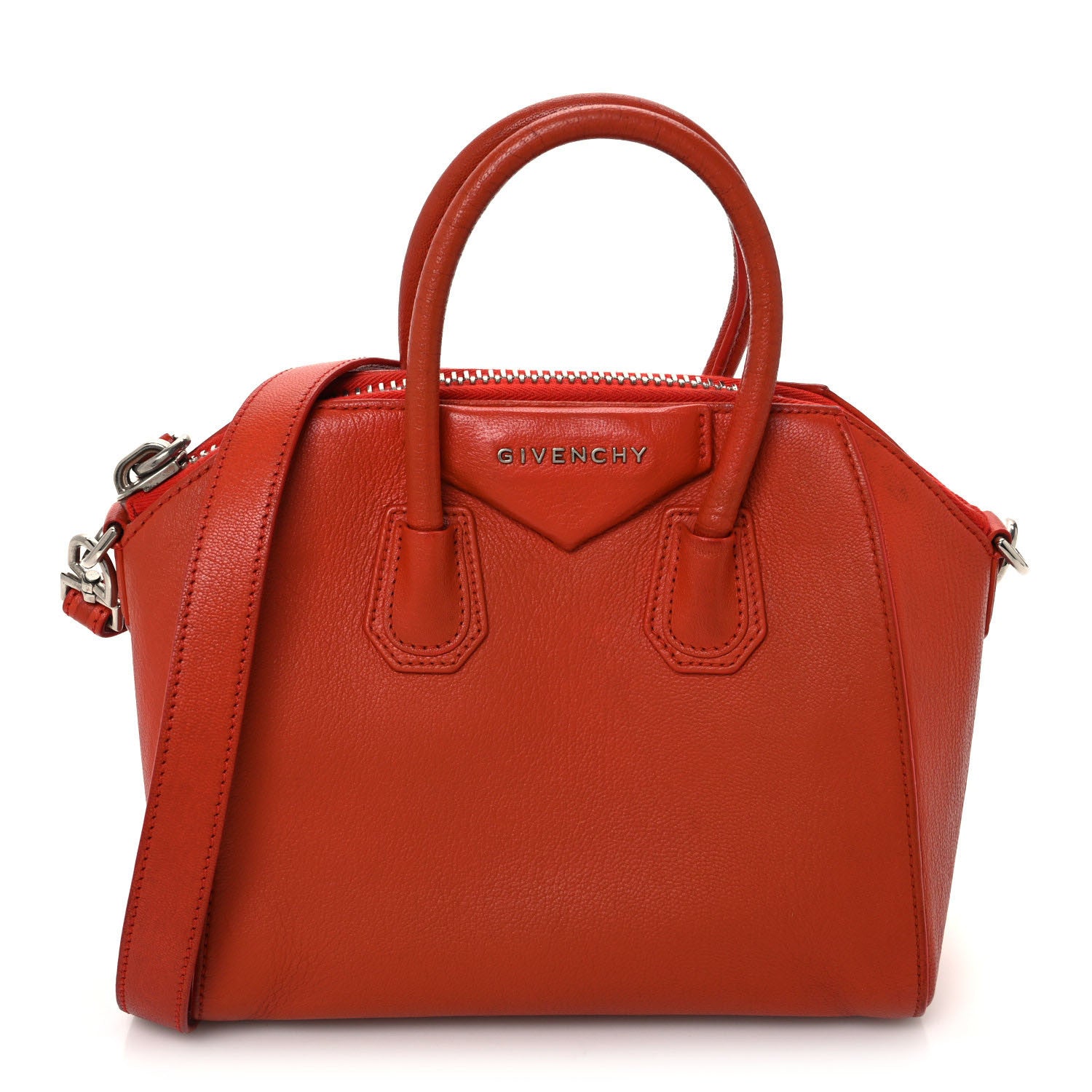 Givenchy Sugar Goatskin Mini Antigona Burnt Orange 1 of 15