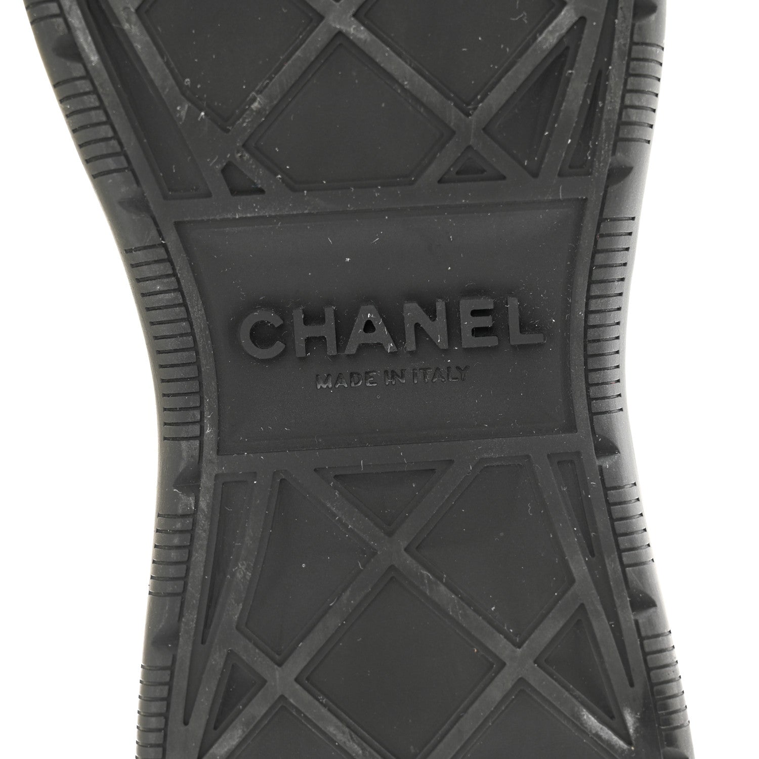 Chanel Velvet Calfskin Mixed Fibers CC Sneakers 38.5 Ivory Black 7 of 13