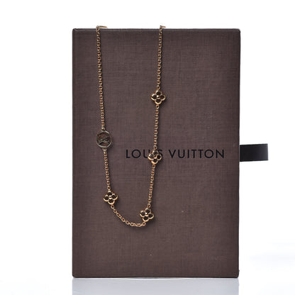 Louis Vuitton Flower Full Necklace Gold 7 of 7