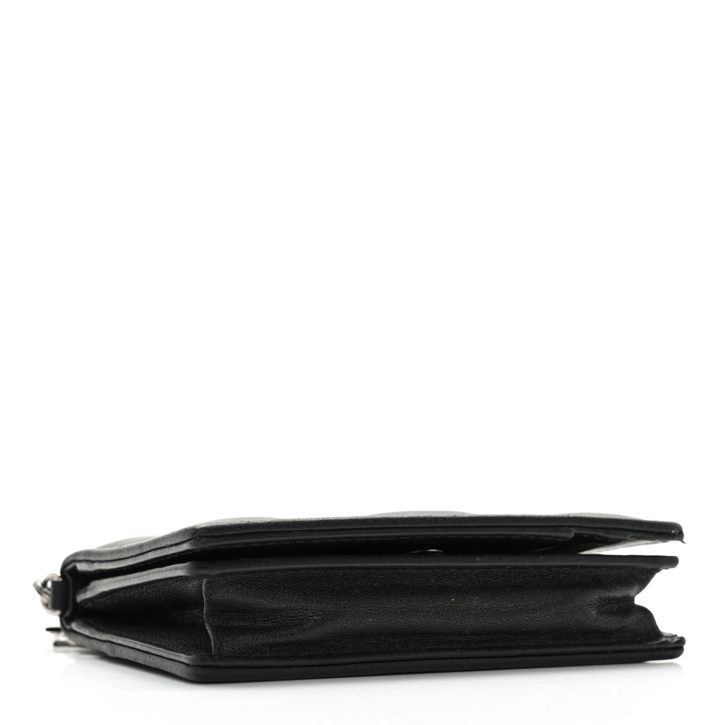 Lambskin Cannage Mini Lady Dior Wallet Black