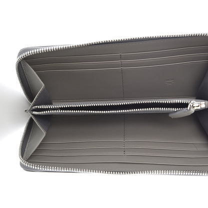MCM Metallic Monogram Patent Large Zip Around Wallet Silver 5 of 10
