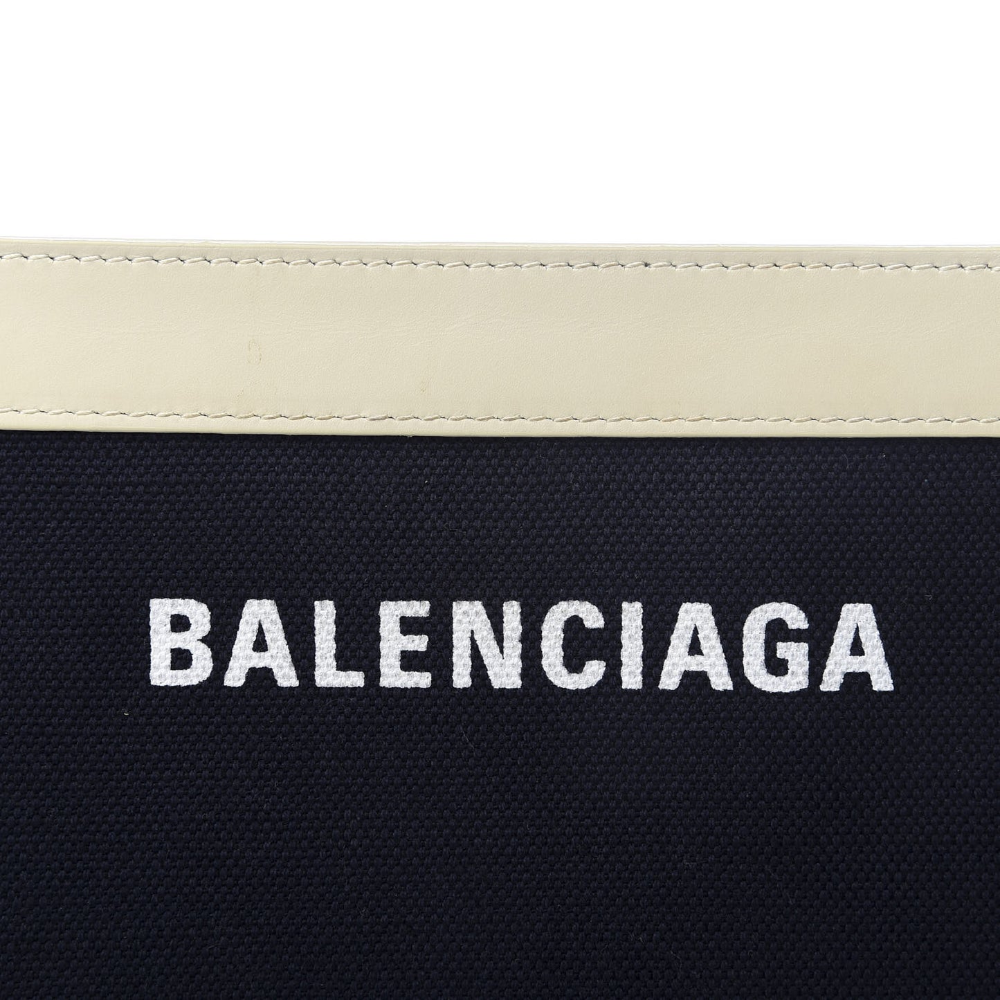 Cotton Canvas Pochette Crossbody Bag Black White
