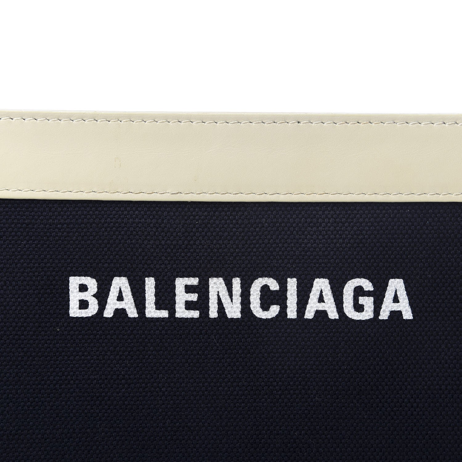 Balenciaga Cotton Canvas Pochette Crossbody Bag Black White 8 of 8