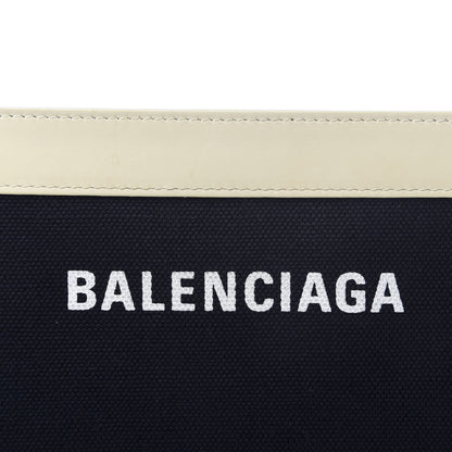 Balenciaga Cotton Canvas Pochette Crossbody Bag Black White 8 of 8