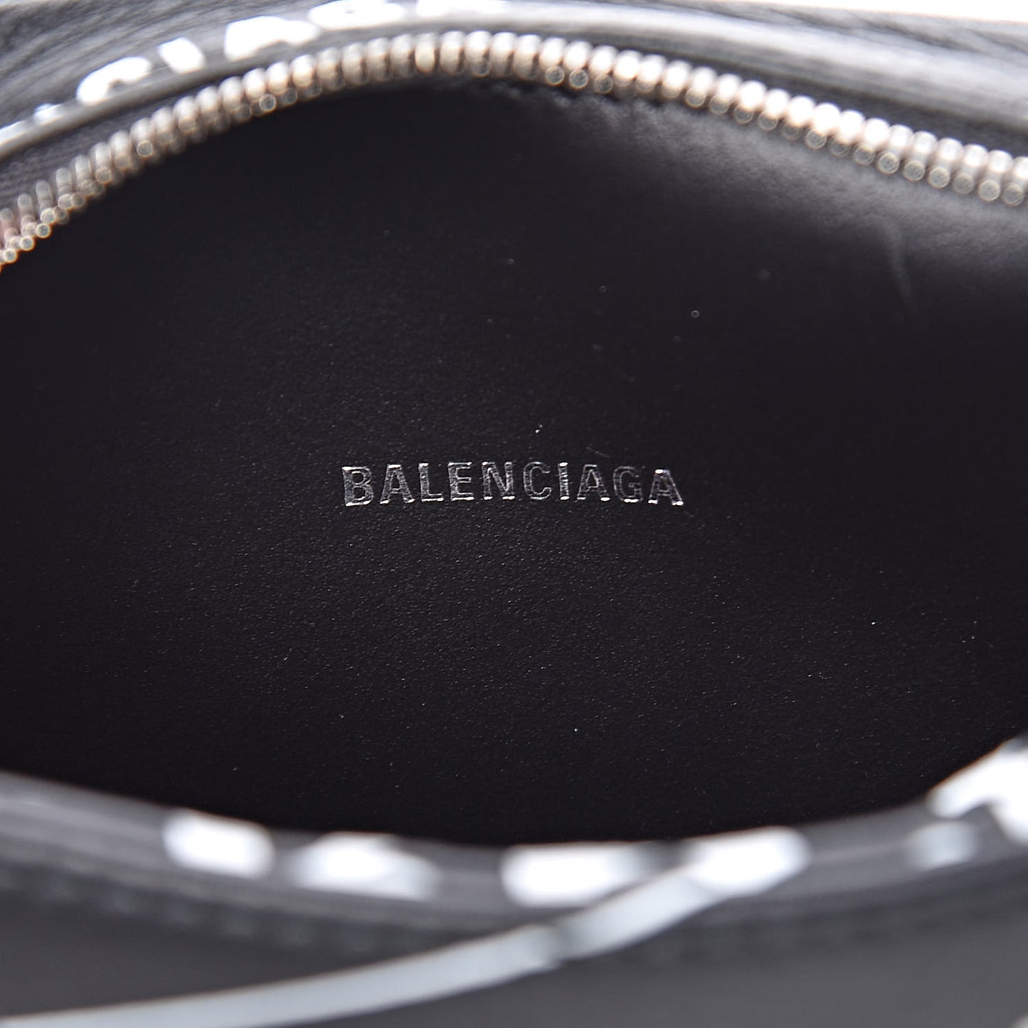 Calfskin Logo Print XS Everyday Camera Bag Black