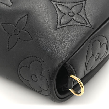 Louis Vuitton Calfskin Bubblegram Wallet On Strap Black 13 of 13