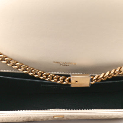 Saint Laurent Calfskin Lizard Embossed Medium Classic Monogram Kate Satchel Linen 4 of 4